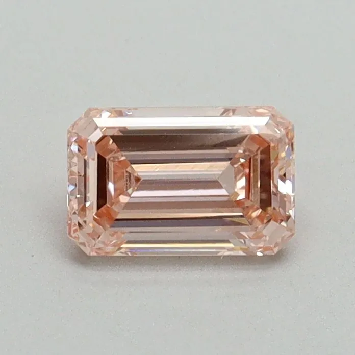 0.59ct EMERALD Fancy Intense Pink VS1 Coloured Lab diamond