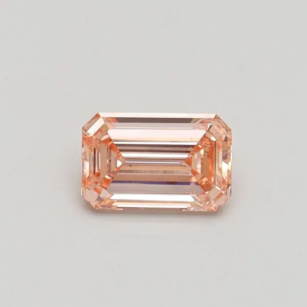 0.54ct EMERALD Fancy Intense Pink VS2 Coloured Lab diamond