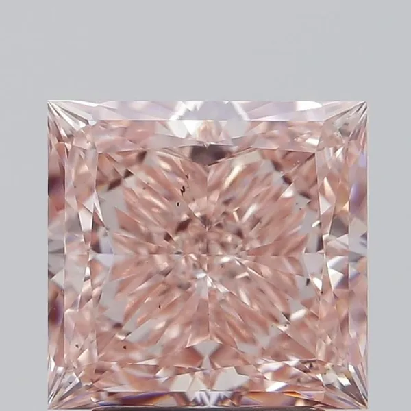 2.36ct PRINCESS Fancy Intense Pink VS2 Coloured Lab diamond