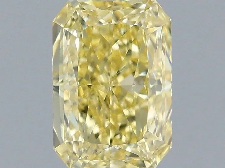 1.07ct RADIANT Fancy Intense Yellow VVS2 Coloured Lab diamond