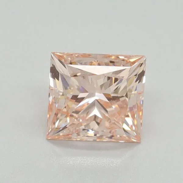 1.06ct PRINCESS Fancy Intense Pink VVS2 Coloured Lab diamond