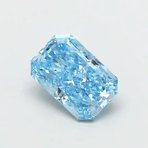 1ct RADIANT Fancy Vivid Blue VVS2 Coloured Lab diamond