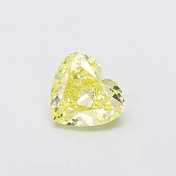 1.05ct HEART Fancy Yellow VS2 Coloured Lab diamond