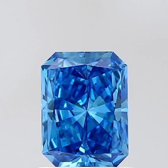 1.01ct RADIANT Fancy Vivid Blue VS2 Coloured Lab diamond