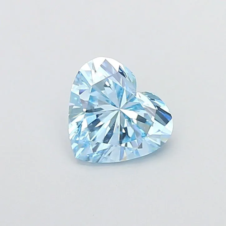 1.50ct HEART Fancy Vivid Blue VS1 Coloured Lab diamond