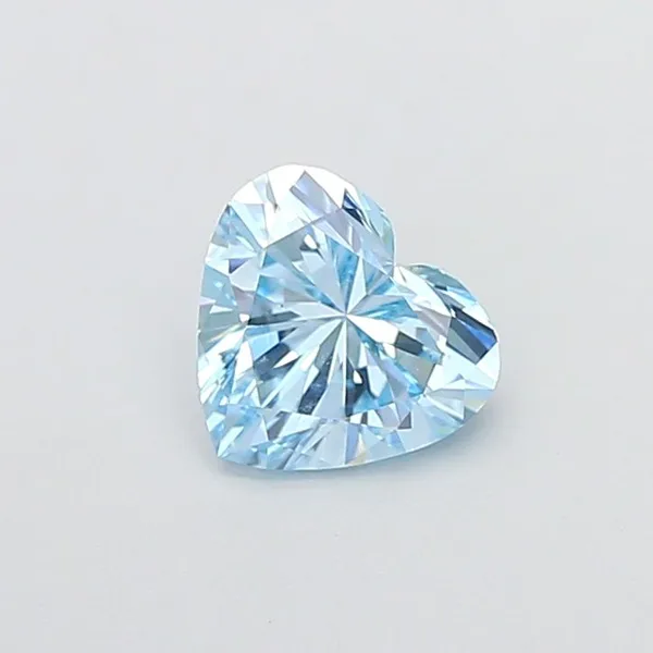1.5ct HEART Fancy Vivid Blue VS1 Coloured Lab diamond