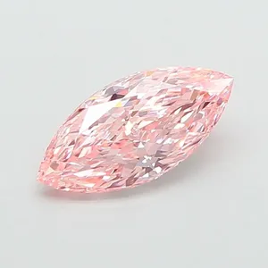 2.19ct MARQUISE Fancy Intense Pink VVS2 Coloured Lab diamond