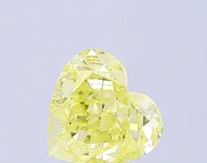 1.01ct HEART Fancy Intense Yellow VS2 Coloured Lab diamond
