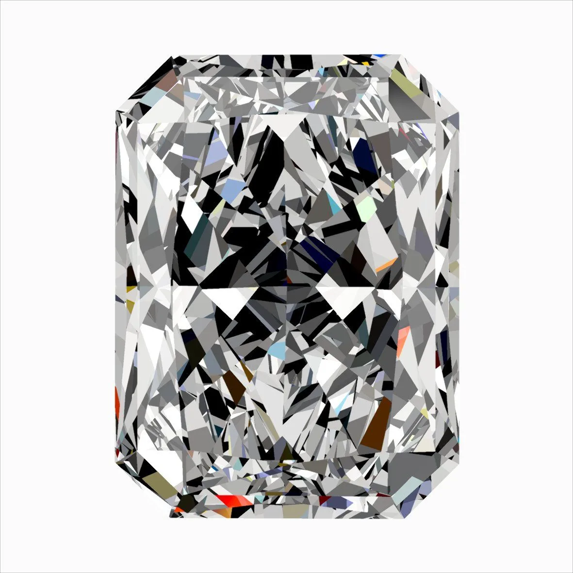 0.64ct RADIANT F VVS2 Natural diamond