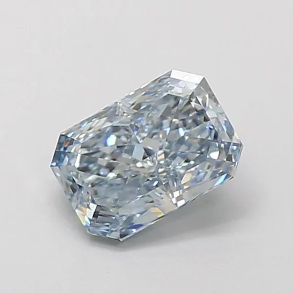 1.12ct RADIANT Fancy Intense Blue VVS2 Coloured Lab diamond