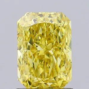 1.05ct RADIANT Fancy Intense Yellow VS1 Coloured Lab diamond