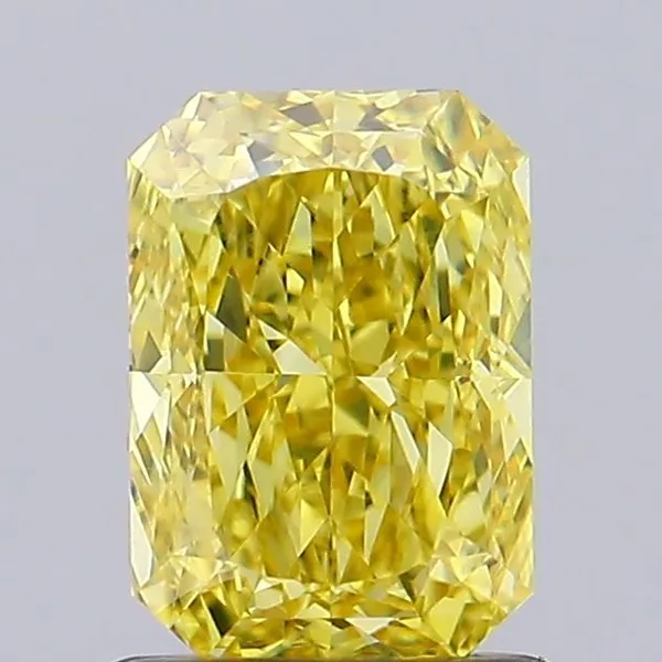 1.05ct RADIANT Fancy Intense Yellow VS1 Coloured Lab diamond