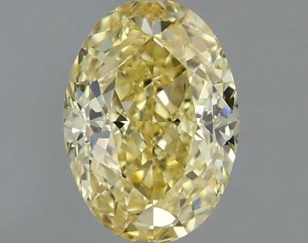 1.03ct OVAL Fancy Intense Yellow VS1 Coloured Lab diamond
