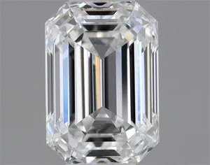 0.33ct EMERALD F VVS2 Natural diamond
