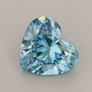 1.16ct HEART Fancy Vivid Blue VVS2 Coloured Lab diamond