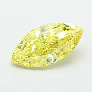 2.5ct MARQUISE Fancy Intense Yellow VS1 Coloured Lab diamond