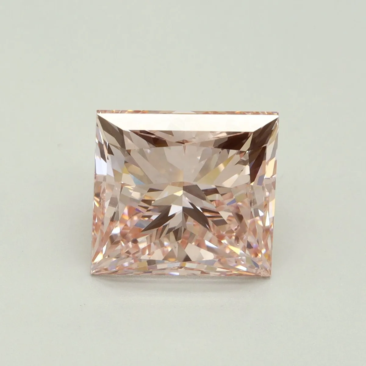 5.02ct PRINCESS Fancy Intense Pink SI1 Coloured Lab diamond