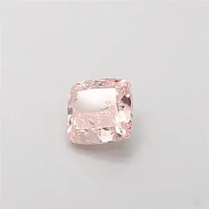 0.81ct CUSHION Fancy Pink VS1 Coloured Lab diamond
