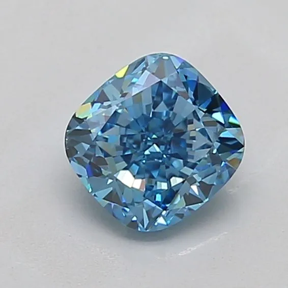 1.11ct CUSHION Fancy Vivid Blue VS1 Coloured Lab diamond