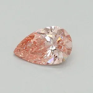 0.33ct PEAR Fancy Vivid Pink VS1 Coloured Lab diamond