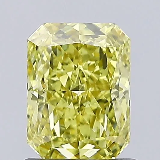 1.07ct RADIANT Fancy Intense Yellow VS1 Coloured Lab diamond