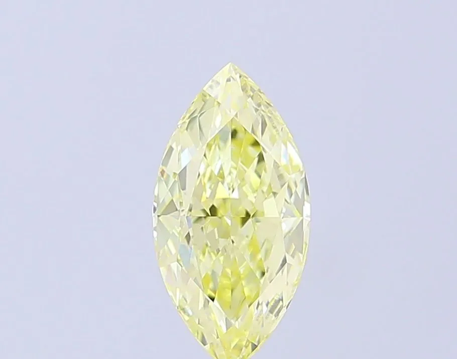 1.52ct MARQUISE Fancy Yellow VVS2 Coloured Lab diamond