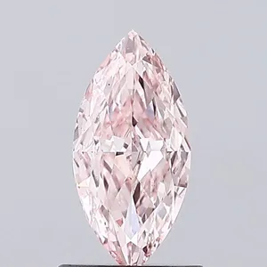 1ct MARQUISE Fancy Intense Pink VS1 Coloured Lab diamond