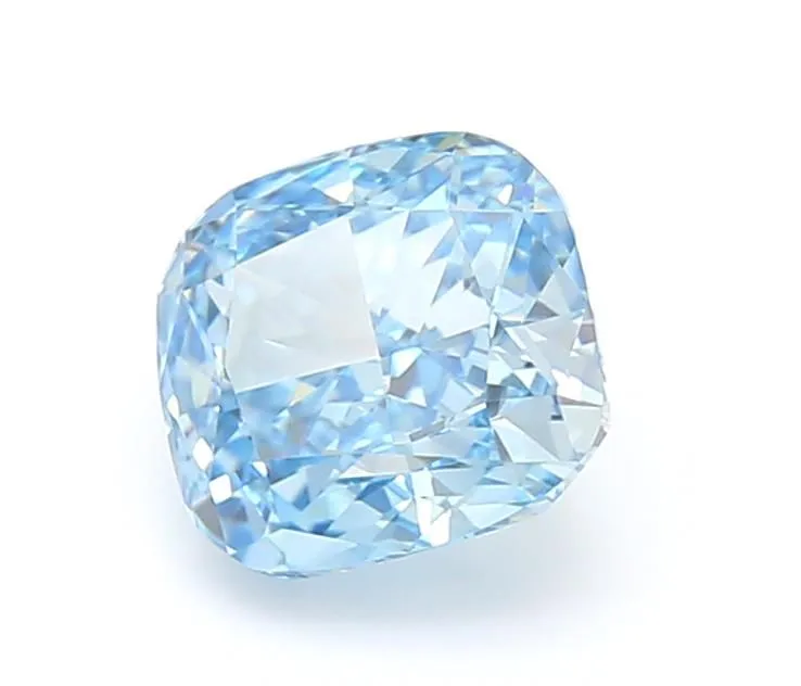 1.04ct CUSHION Fancy Vivid Blue VVS2 Coloured Lab diamond