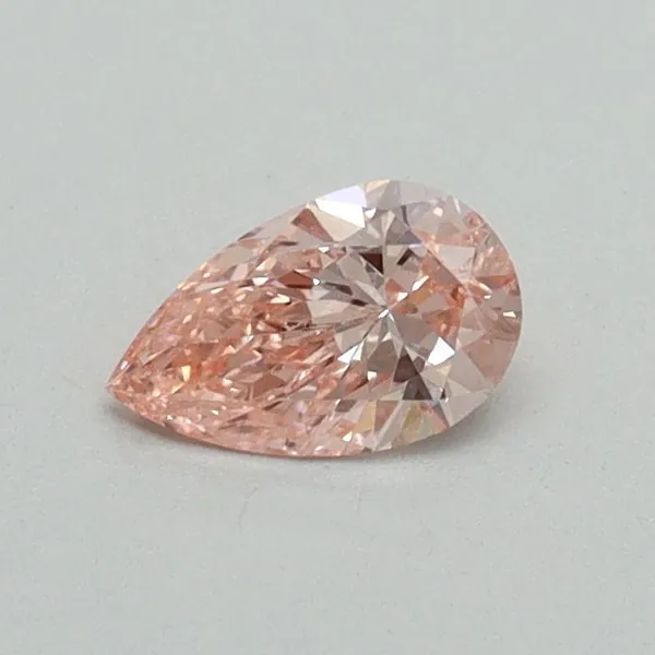 0.31ct PEAR Fancy Vivid Pink VS1 Coloured Lab diamond