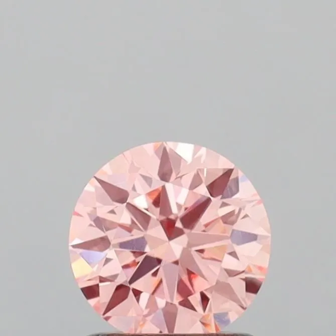 1.07ct ROUND Fancy Intense Pink VS1 Coloured Lab diamond