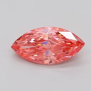 1.58ct MARQUISE Fancy Vivid Pink VS2 Coloured Lab diamond