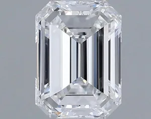 0.5ct EMERALD D VVS2 Natural diamond