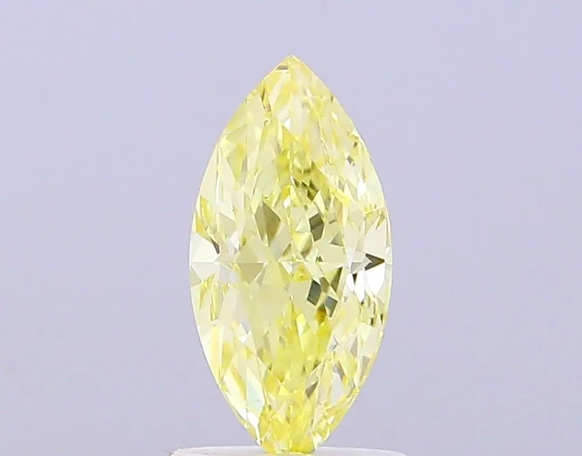 1.03ct MARQUISE Fancy Intense Yellow VS1 Coloured Lab diamond