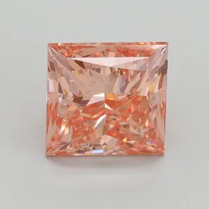 2ct PRINCESS Fancy Intense Pink SI1 Coloured Lab diamond