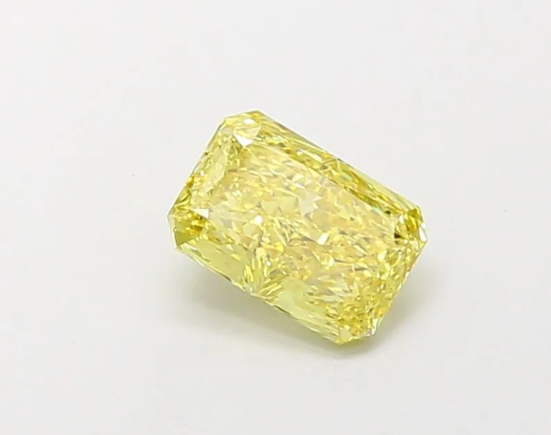 1.29ct RADIANT Fancy Vivid Yellow VS1 Coloured Lab diamond