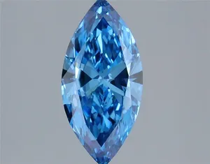 1.2ct MARQUISE Fancy Vivid Blue VS1 Coloured Lab diamond