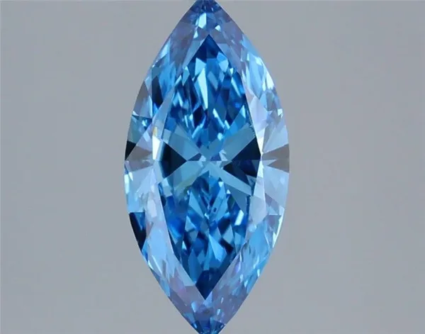 1.2ct MARQUISE Fancy Vivid Blue VS1 Coloured Lab diamond