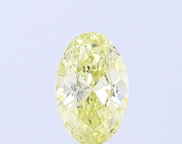 0.83ct OVAL Fancy Light Yellow VS1 Coloured Lab diamond