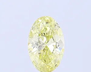 0.83ct OVAL Fancy Light Yellow VS1 Coloured Lab diamond