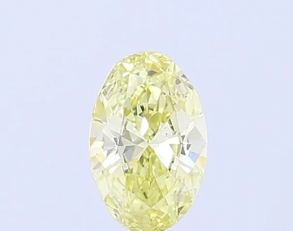 0.83ct OVAL Fancy Light Yellow VS1 Coloured Lab diamond