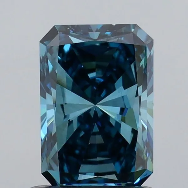 1.03ct RADIANT Fancy Vivid Blue VS1 Coloured Lab diamond