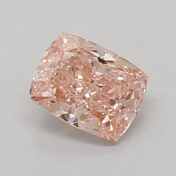 0.81ct CUSHION Fancy Vivid Pink VS1 Coloured Lab diamond
