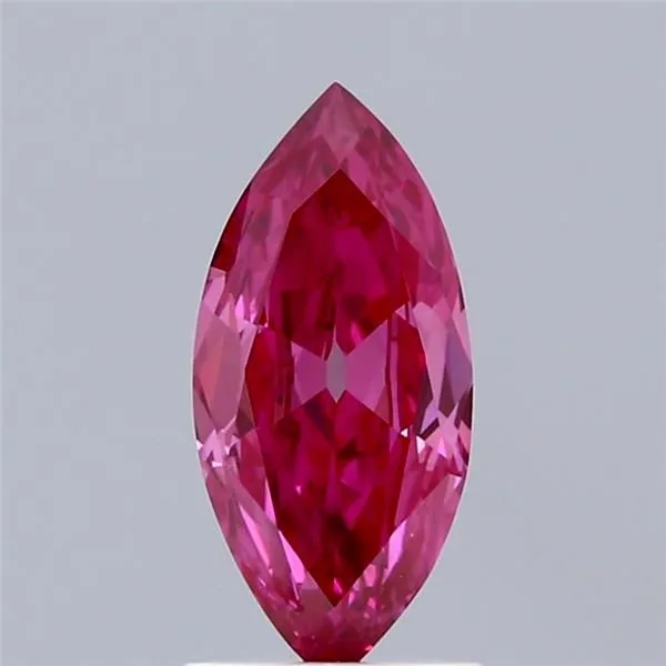 0.89ct MARQUISE Fancy Vivid Pink VS2 Coloured Lab diamond