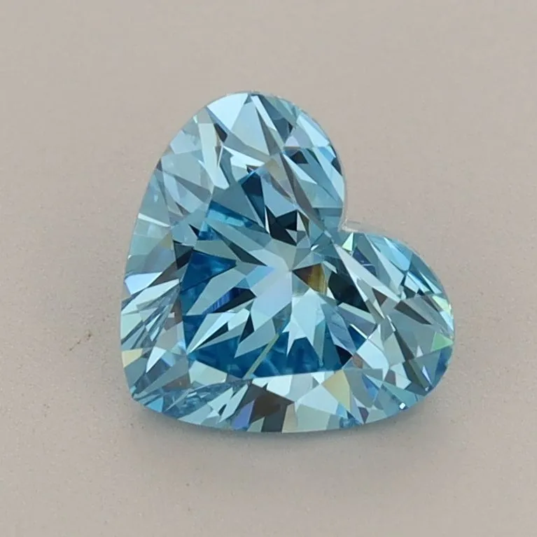 1.14ct HEART Fancy Vivid Blue VS1 Coloured Lab diamond
