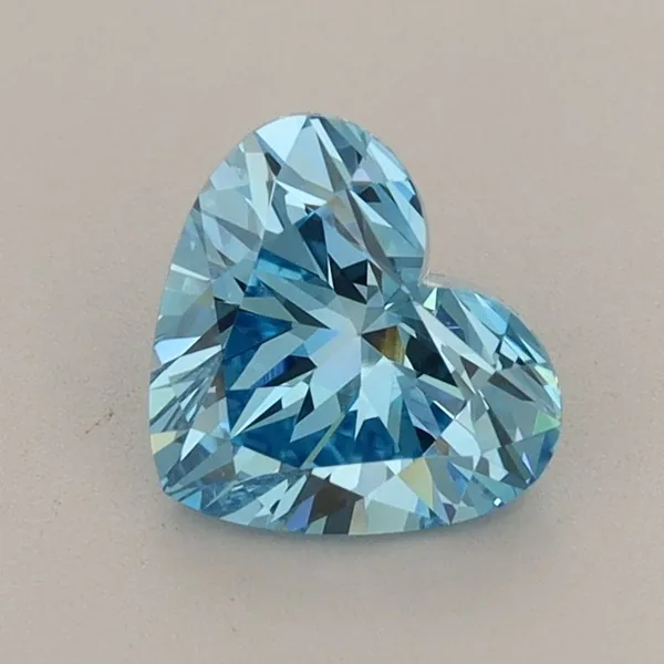 1.14ct HEART Fancy Vivid Blue VS1 Coloured Lab diamond