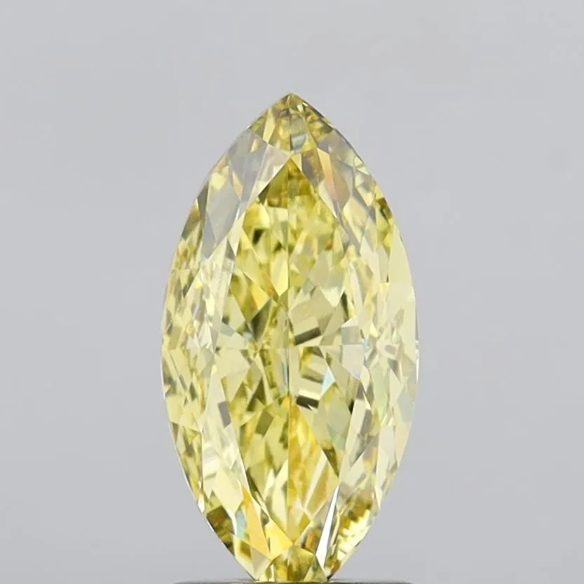 2.80ct MARQUISE Fancy Intense Yellow VS1 Coloured Lab diamond