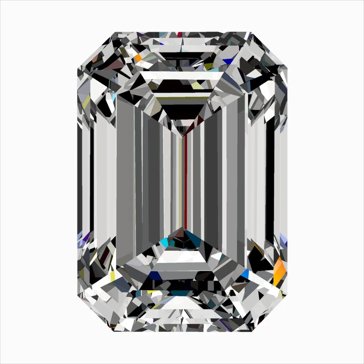 0.30ct EMERALD D VS2 Natural diamond