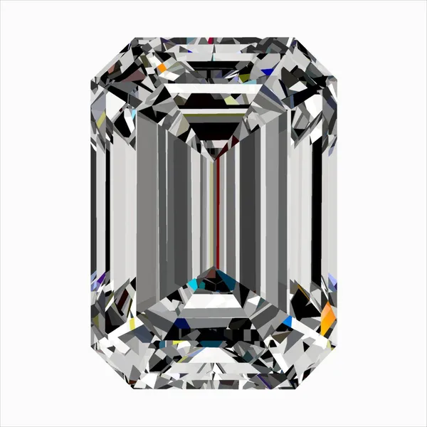 0.3ct EMERALD D VS2 Natural diamond