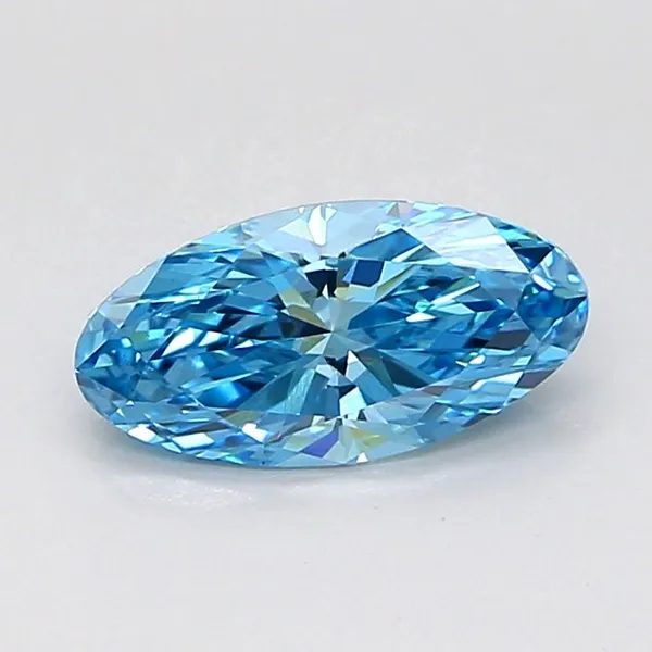 1.15ct OVAL Fancy Vivid Blue VVS2 Coloured Lab diamond