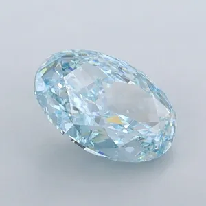 1.04ct OVAL Fancy Vivid Blue VVS1 Coloured Lab diamond
